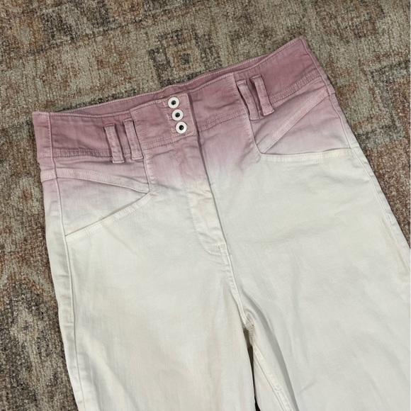 Anthropologie Dip Dye Johana Jeans in Pink/Rose - Picture 6 of 14